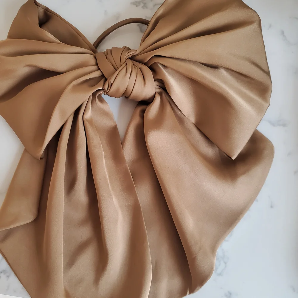 Two J.crew Oversized Bow Scrunchies - Picture 2 of 2